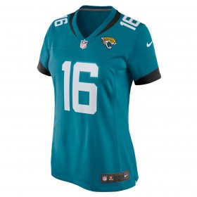 Jacksonville Jaguars Tröjor Trevor Lawrence 16 Nike Teal 2021 NFL Draft - Dame